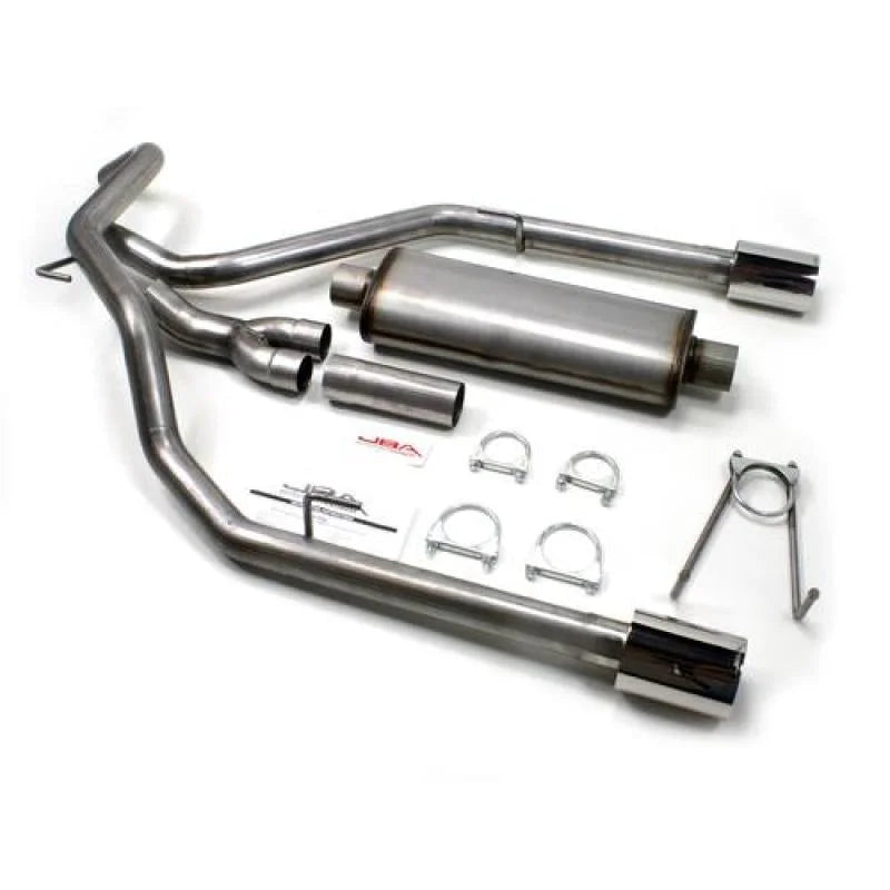JBA 19-20 Ram 1500 5.7L 304SS Dual Rear Exit Cat-Back Exhaust - Side View