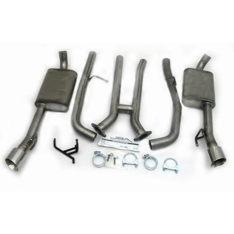 JBA 2004 Pontiac GTO 5.7L 409SS Dual Rear Exit Cat-Back Exhaust - Side View