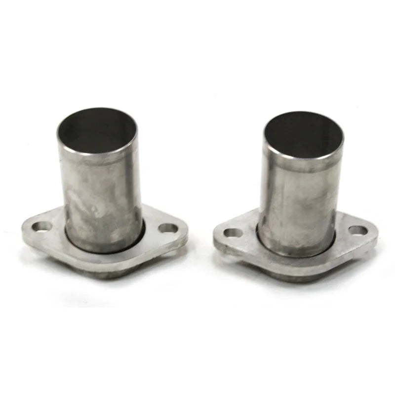 JBA 2.5in 304 Series Stainless Steel 2 Bolt Starter Tubes - Side View