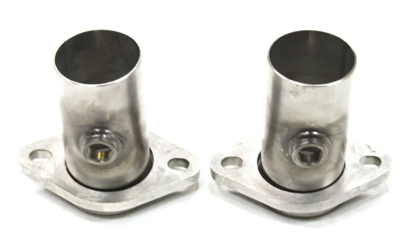 JBA 2.5in 304 Series Stainless Steel 2 Bolt Starter Tubes w/O2 sensor bungs - Main Product View