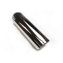 Load image into Gallery viewer, JBA 2.5in x 3.5in x 11in Rolled Stainless Steel Chrome Plated Exhaust Tip - Side View