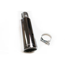 Load image into Gallery viewer, JBA 2.5in x 3.5in x 15in Polished Chrome Tip - Clamp On - Side View