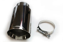Load image into Gallery viewer, JBA 2.5in x 4.5in x 8 1/4in Double Wall Polished Chrome Tip - Clamp On - Main Product View