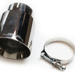 Load image into Gallery viewer, JBA 3in x 4in x 5-3/4in Double Wall Polished Chrome Tip - Clamp On - Main Product View
