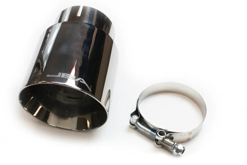 JBA 3in x 4in x 5-3/4in Double Wall Polished Chrome Tip - Clamp On - Main Product View