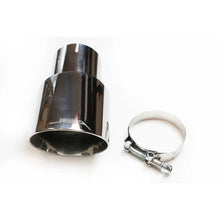 Load image into Gallery viewer, JBA 3in x 4in x 7-1/4in Double Wall Polished Chrome Tip - Clamp On - Main Product View