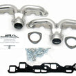 Load image into Gallery viewer, JBA 57-74 Chevrolet Corvette 265-400 SBC 1-5/8in Primary Silver Ctd Tight Tuck Header - Main Product View
