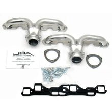 Load image into Gallery viewer, JBA 57-74 Chevrolet Corvette 265-400 SBC 1-5/8in Primary Silver Ctd Tight Tuck Header - Side View