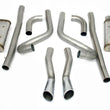 Load image into Gallery viewer, JBA 65-66 Ford Mustang 260-428 409SS Dual Through Rear Valance Header Back Exhaust - Side View