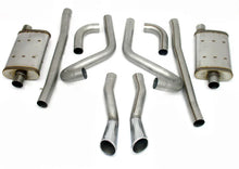 Load image into Gallery viewer, JBA 65-66 Ford Mustang 260-428 409SS Dual Through Rear Valance Header Back Exhaust - Side View