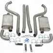Load image into Gallery viewer, JBA 65-70 Ford Mustang 260-428 409SS Dual Turn Down Header Back Exhaust - Side View