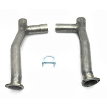 Load image into Gallery viewer, JBA 65-73 Ford Mustang 260-302 4 Speed C4/C6/AOD 409SS Mid Pipes - Side View