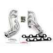 Load image into Gallery viewer, JBA 65-73 Ford Mustang 260-302 SBF w/GT40-P Heads 1-5/8in Primary Silver Ctd Mid Length Header - Side View