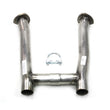 Load image into Gallery viewer, JBA 65-73 Ford Mustang 260-302 T5/T56 304SS Mid Pipes - Side View