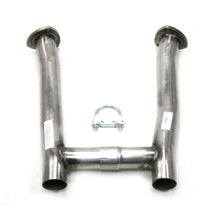 Load image into Gallery viewer, JBA 65-73 Ford Mustang 260-302 T5/T56 304SS Mid Pipes - Side View