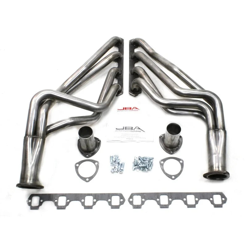 JBA 65-73 Ford Mustang 260-302/71-73 Ford 260-351W SBF 1-5/8in Primary Raw 409SS Long Tube Header - Side View