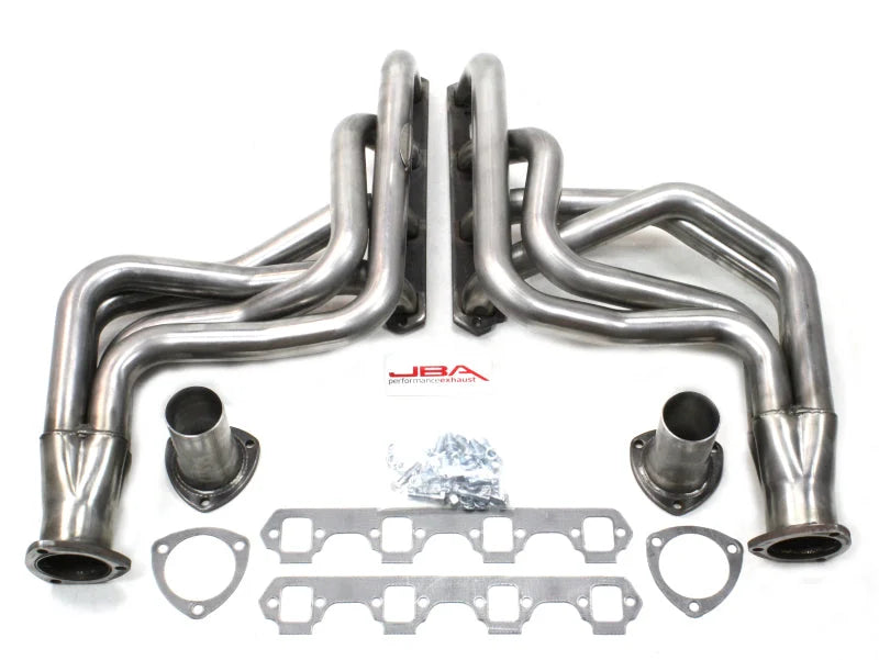 JBA 65-73 Ford Mustang 260-351W (w/Mustang II Suspension) 1-3/4in Primary Raw 409SS Long Tube Header - Main Product View
