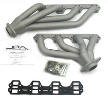 Load image into Gallery viewer, JBA 65-73 Ford Mustang 351W SBF 1-5/8in Primary Ti Ctd Mid Length Header - Side View