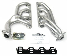 Load image into Gallery viewer, JBA 65-73 Ford Mustang 351W SBF w/T-5/Cable Clutch 1-5/8in Primary Silver Ctd Mid Length Header - Main Product View