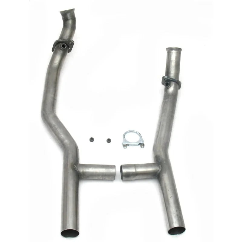 JBA 65-73 Ford Mustang 351W w/AOD Trans 409SS H-Pipe - Side View