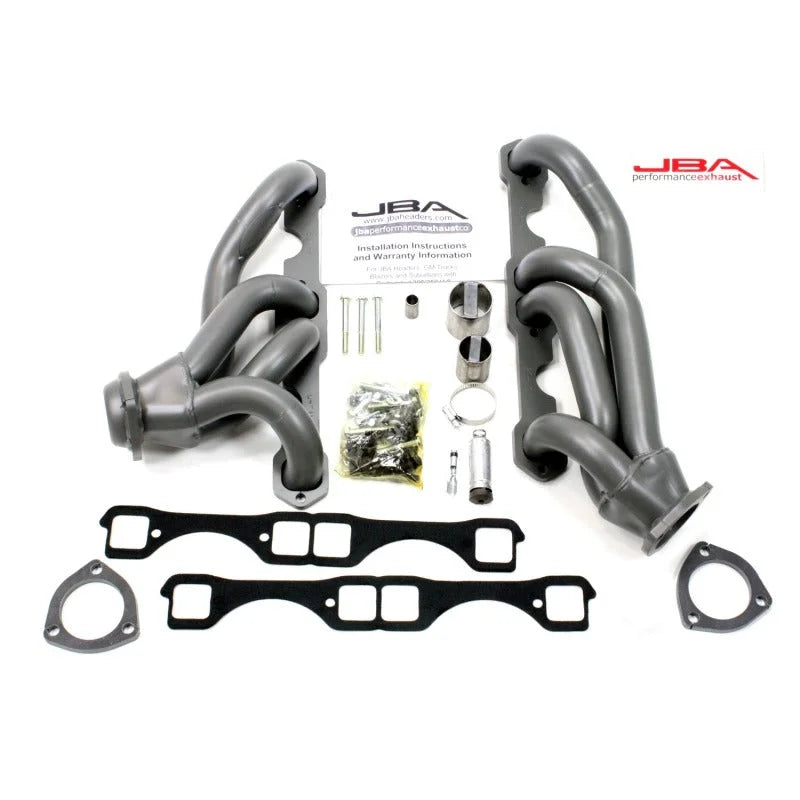 JBA 65-86 GM Truck 265-400 Carbureted w/A.I.R. 1-5/8in Primary Ti Ctd Cat4Ward Header - Main Product View