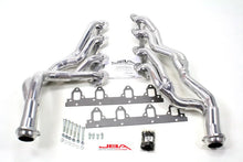 Load image into Gallery viewer, JBA 67-70 Ford Mustang 390-428 FE 1-3/4in-2-1/2in Primary Silver Ctd Tri Y Header - Side View