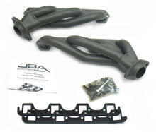 Load image into Gallery viewer, JBA 86-93 Ford Mustang 5.0L SBF 1-5/8in Primary Ti Ctd Cat4Ward Header - Side View