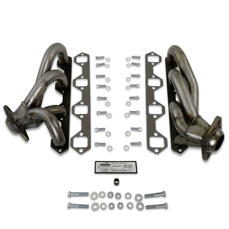 JBA 87-95 Ford F-150 5.0L SBF 1-1/2in Primary Raw 409SS Cat4Ward Header - Main Product View