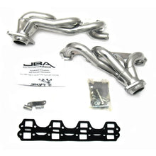 Load image into Gallery viewer, JBA 87-96 Ford F-150 5.8L SBF 1-5/8in Primary Silver Ctd Cat4Ward Header - Side View