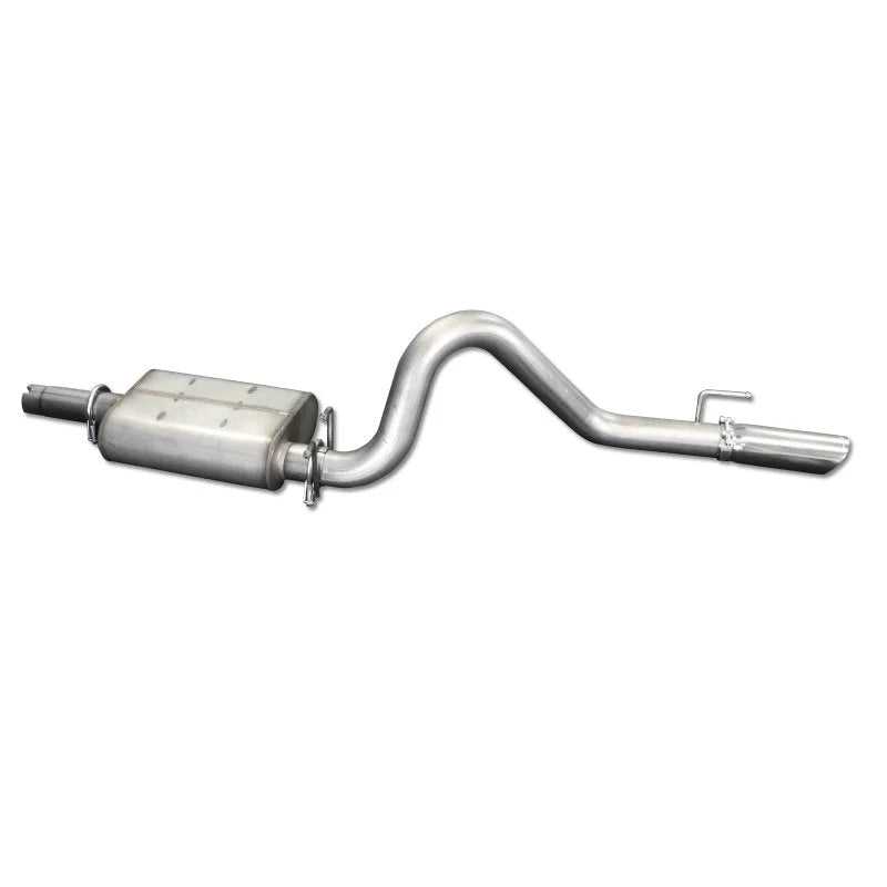 JBA 87-96 Jeep Wrangler YJ 2.5L/4.0L/4.2L 304SS Single Rear Exit Cat-Back Exhaust - Detail View