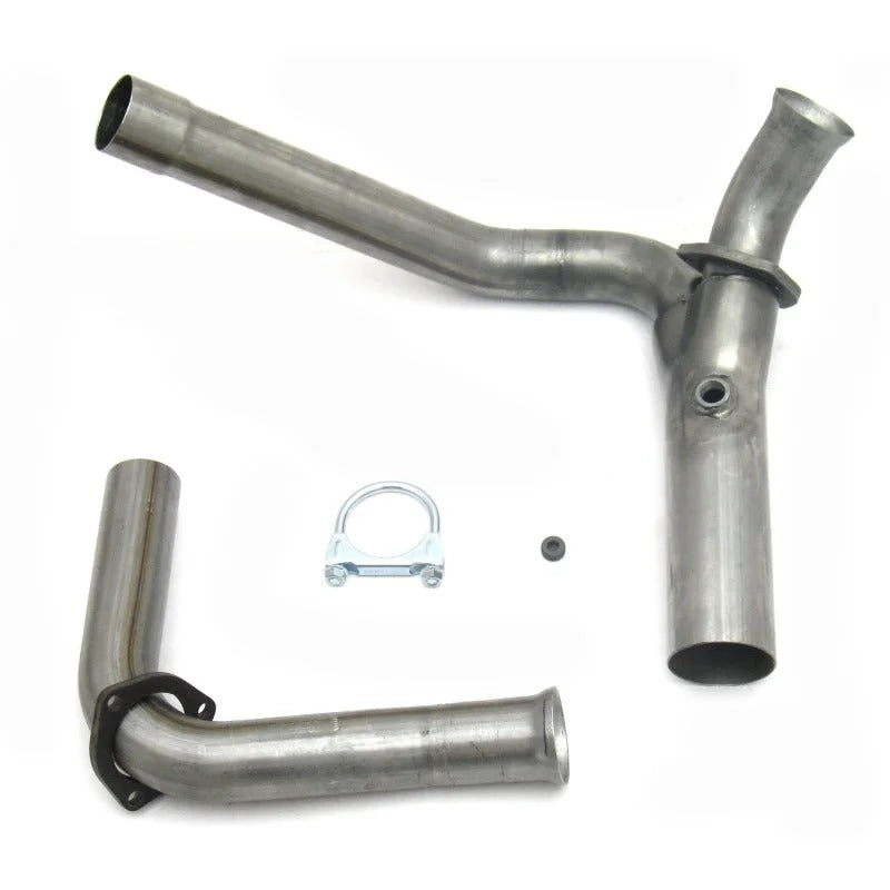 JBA 88-93 GM C/K Pickup 4.3-5.7L 409SS Emissions Legal Mid Pipes - Side View
