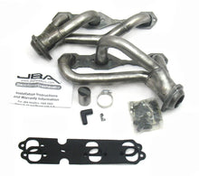 Load image into Gallery viewer, JBA 88-95&amp; 02-03 GM S-Truck 4.3L V6 2WD 1-1/2in Primary Raw 409SS Cat4Ward Header - Side View