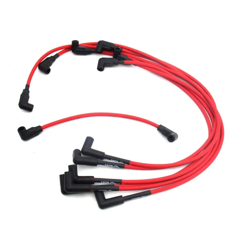 JBA 88-95 GM 4.3L Full Size Truck Ignition Wires - Red - Side View