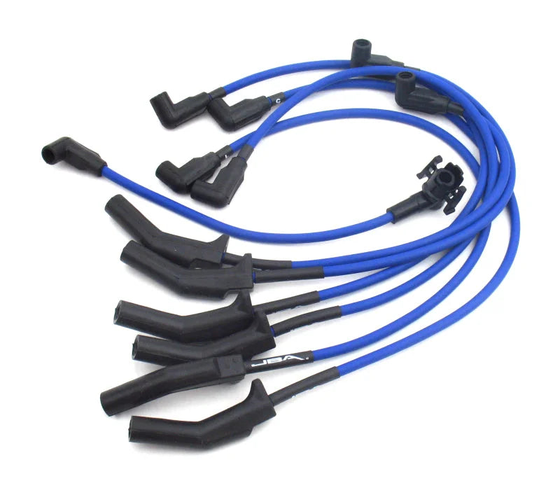 JBA 91-94 Ford Ranger 3.0L Ignition Wires - Blue - Side View