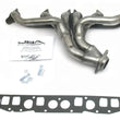 Load image into Gallery viewer, JBA 91-99 Jeep 4.0L 1-1/2in Primary Raw 409SS Cat4Ward Header - Side View