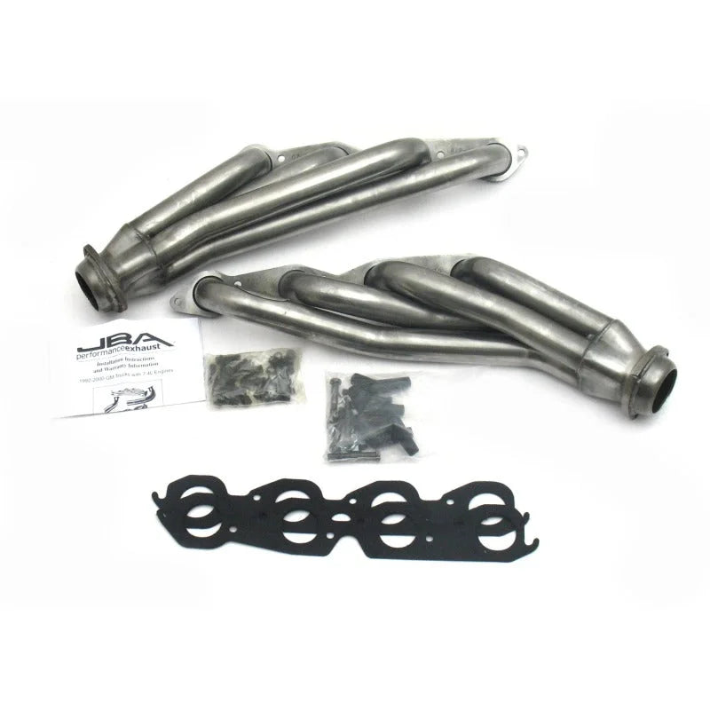 JBA 92-95 GM Truck 7.4L Vortec 1-3/4in Primary Raw 409SS Cat4Ward Header - Main Product View