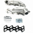 Load image into Gallery viewer, JBA 94-97 Ford Thunderbird 4.6L 2V 1-1/2in Primary Silver Ctd Cat4Ward Header - Side View