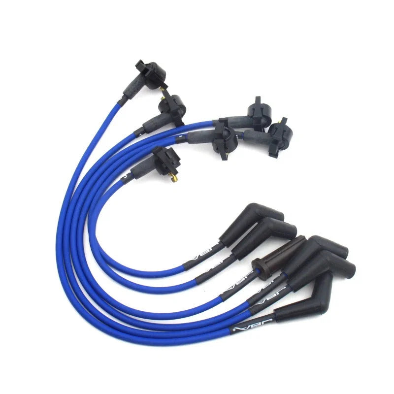 JBA 95-97 Ford Ranger 3.0L Ignition Wires - Blue - Side View