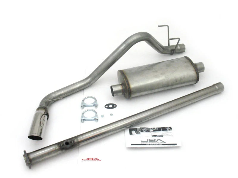 JBA 95-99 Toyota Tacoma (Xtra Cab) 2.4L/2.7L 409SS Pass Side Single Exit Cat-Back Exhaust - Main Product View