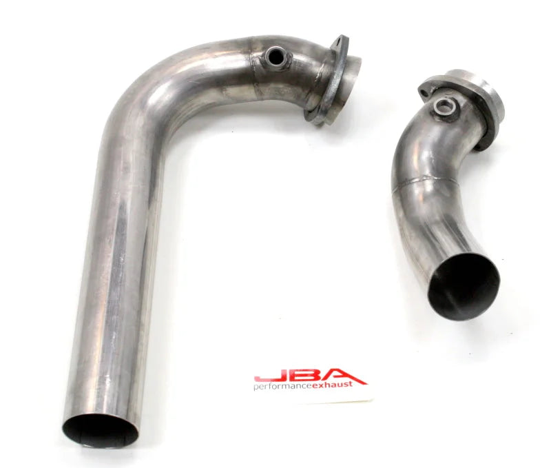 JBA 96-00 GM C/K Pickup 7.4L 409SS Emissions Legal Mid Pipes - Side View