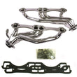 Load image into Gallery viewer, JBA 96-00 GM Truck 5.0L/5.7L SBC w/o A.I.R. 1-1/2in Primary Silver Ctd Cat4Ward Header - Side View