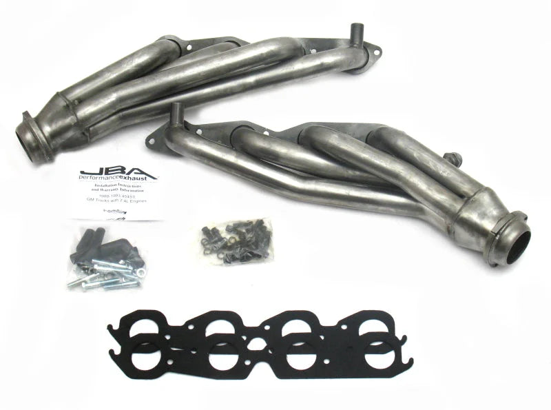 JBA 96-00 GM Truck 7.4L Voretc w/EGR & A.I.R. 1-3/4in Primary Raw 409SS Cat4Ward Header - Main Product View