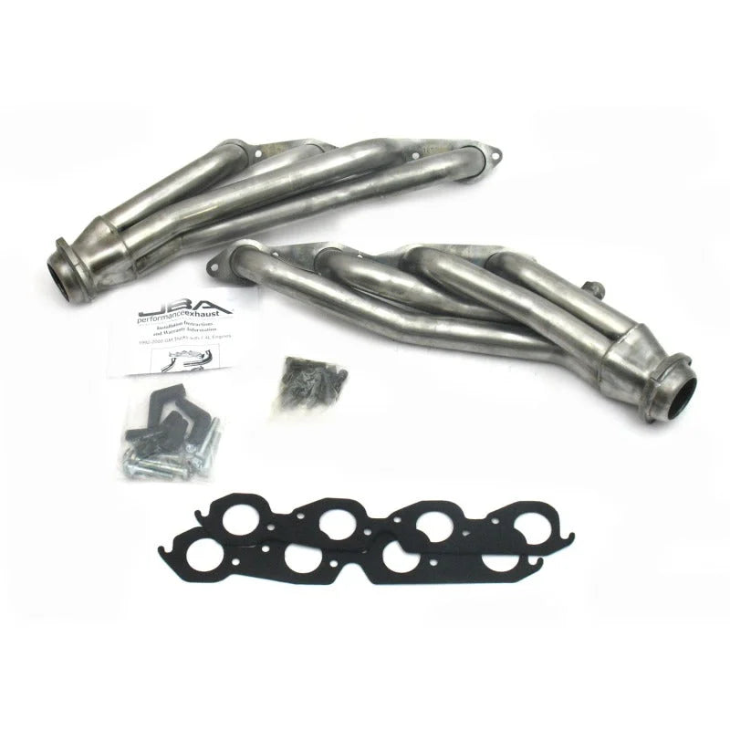 JBA 96-00 GM Truck 7.4L Voretc w/o A.I.R. Injection 1-3/4in Primary Raw 409SS Cat4Ward Header - Side View