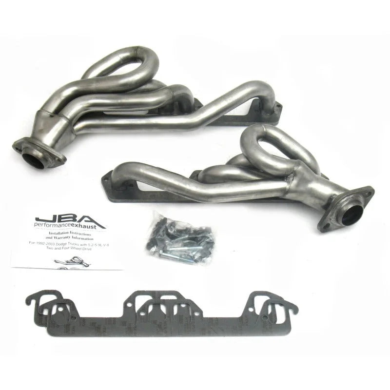 JBA 96-03 Dodge Truck 5.2L/5.9L Magnum 1-1/2in Primary Raw 409SS Cat4Ward Header - Side View