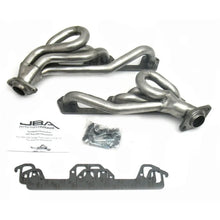 Load image into Gallery viewer, JBA 96-03 Dodge Truck 5.2L/5.9L Magnum 1-1/2in Primary Raw 409SS Cat4Ward Header - Side View