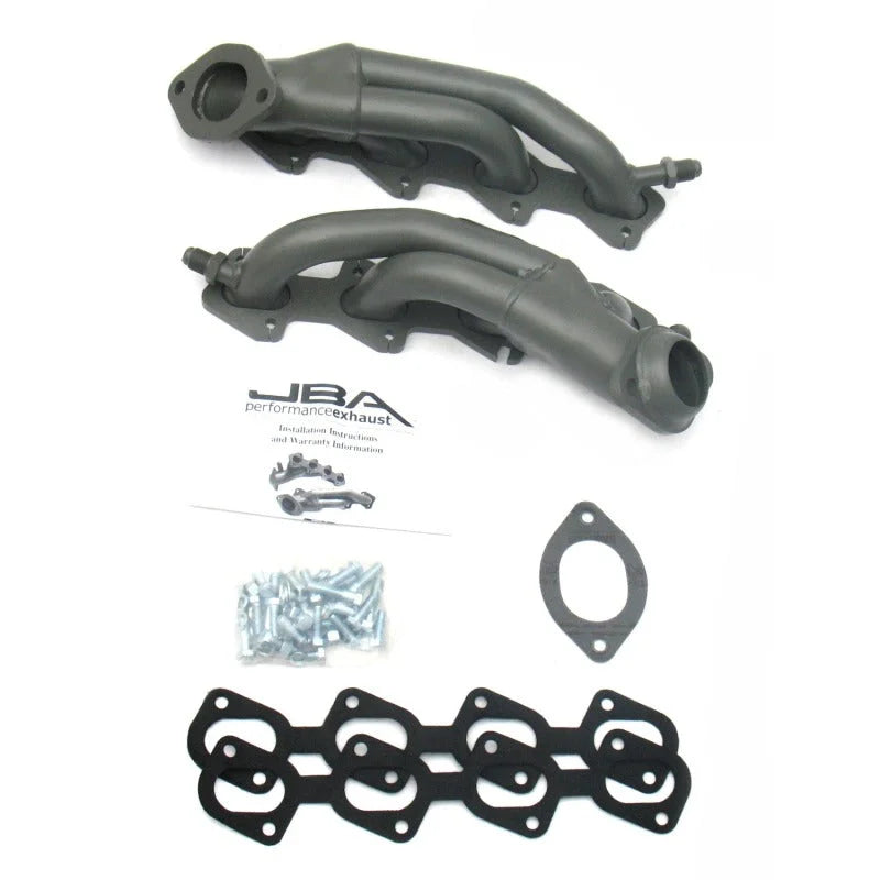 JBA 96-97 Ford Mustang 4.6L 4V 1-5/8in Primary Ti Ctd Cat4Ward Header - Main Product View