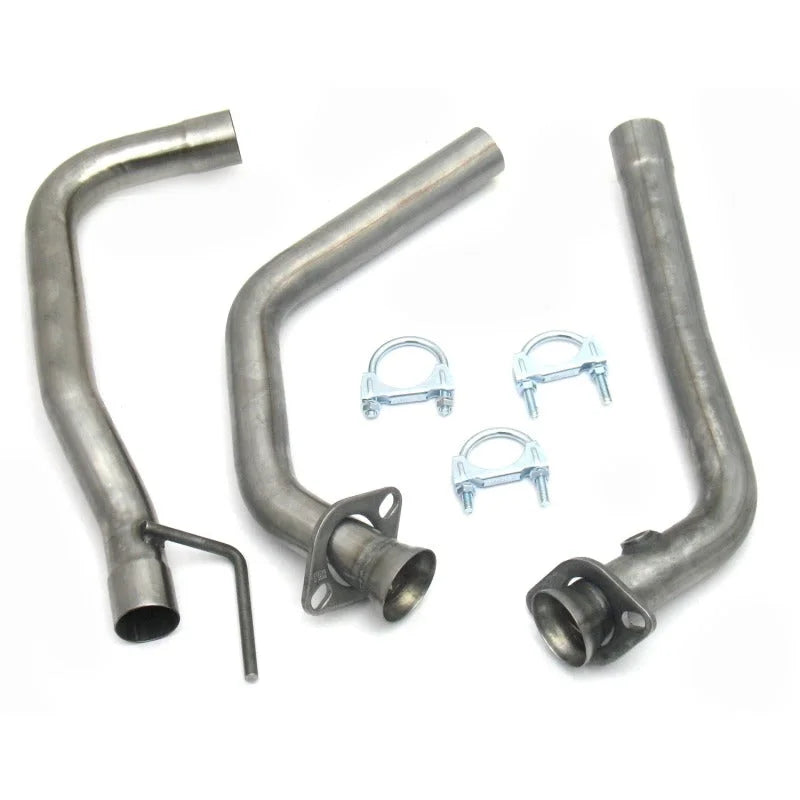 JBA 96-99 Dodge Dakota R/T 5.9L (R/T Only) 409SS Emissions Legal Mid Pipes - Side View