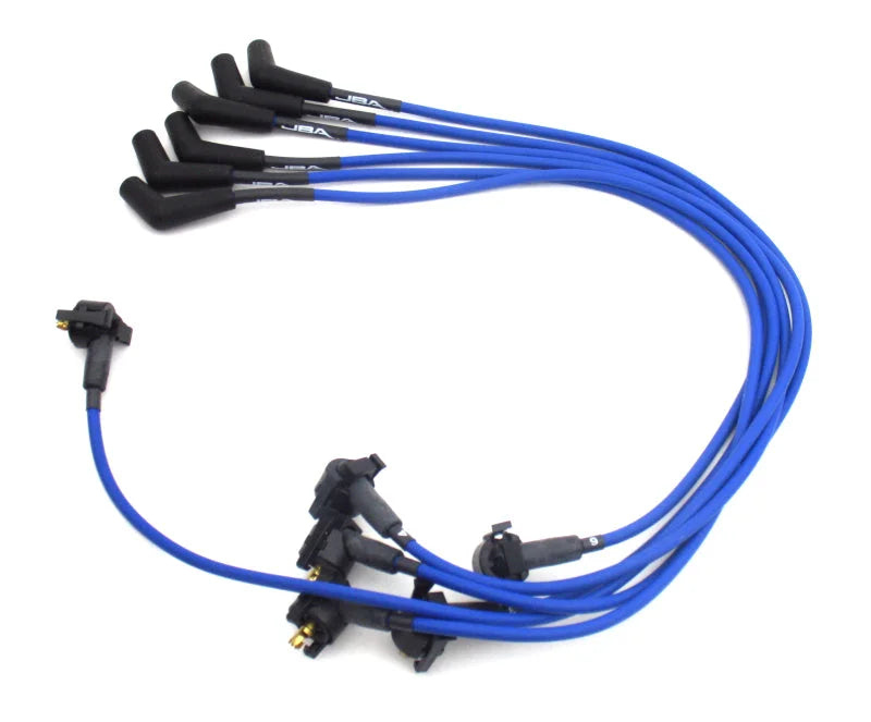 JBA 97-00 Ford 4.2L Ignition Wires - Blue - Main Product View