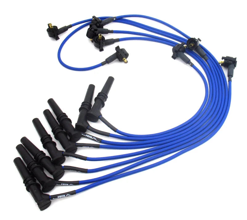 JBA 97-01 Ford F-150 4.6L Ignition Wires - Blue - Side View