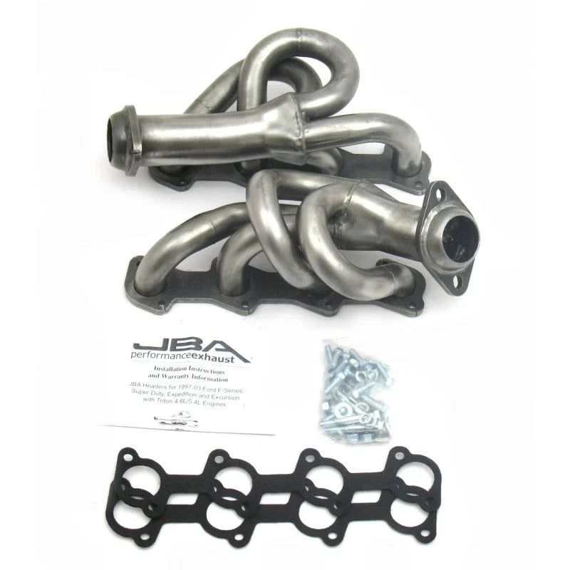 JBA 97-03 Ford F-150 4.6L 2V 1-1/2in Primary Raw 409SS Cat4Ward Header - Side View